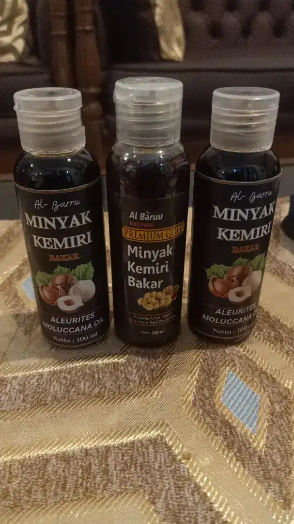 MINYAK KEMIRI BAKAR PREMIUM GOLD ALBARRU 100ML (BISA COD)