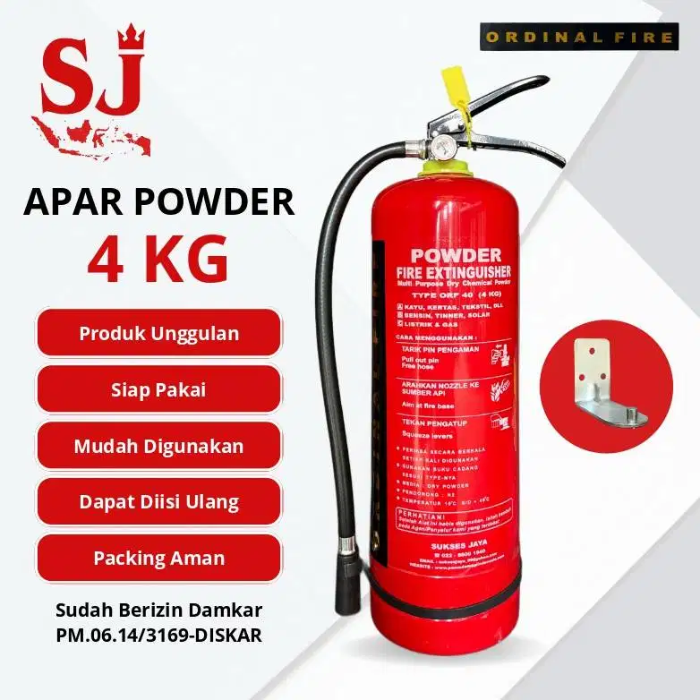 Alat Pemadam Api / Tabung APAR 4KG / APAR Bandung murah Komplit