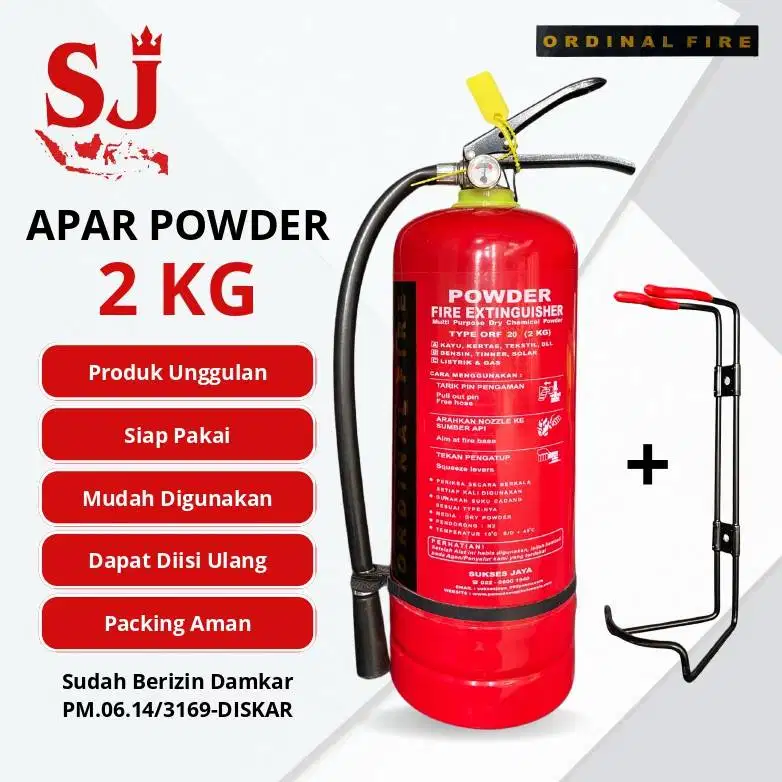 Alat Pemadam Api / Tabung APAR 2KG / APAR Bandung murah Komplit