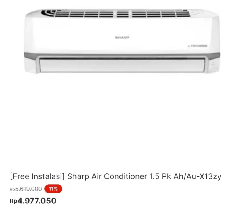 Sharp air conditioner 1.5pk