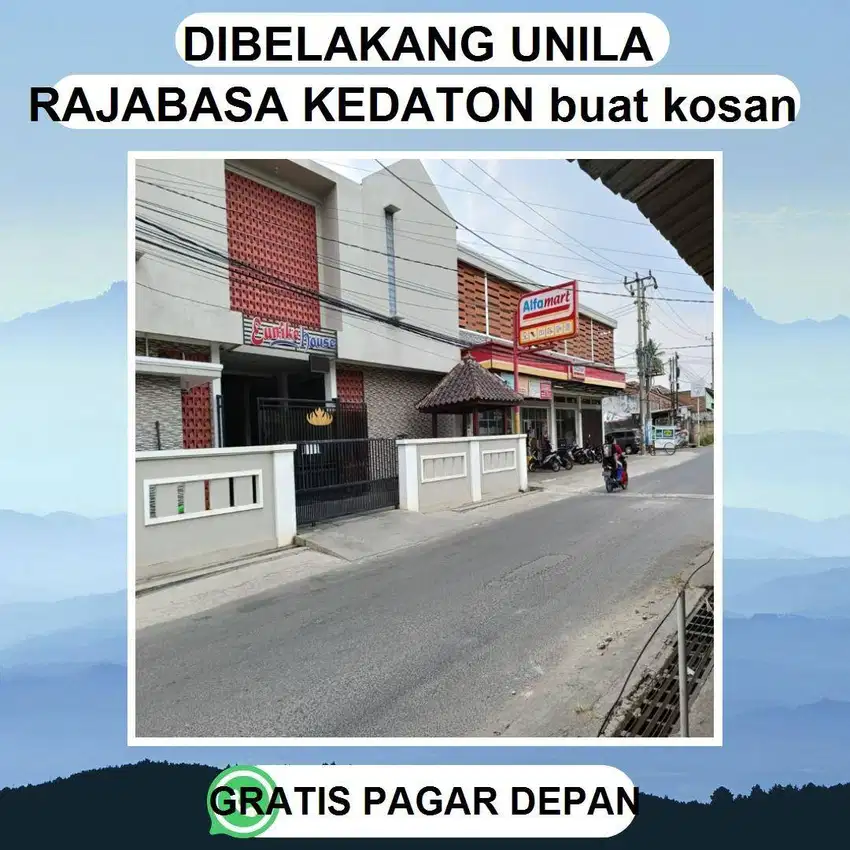 TANAH KEDATON RAJABASA DIBELAKANG KAMPUS UNILA DJUAL MURAH BISA CICIL