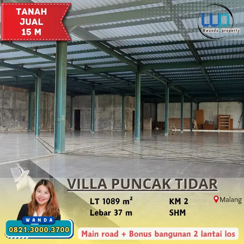 Dijual Tempat Usaha Harga Tanah di Tidar Malang