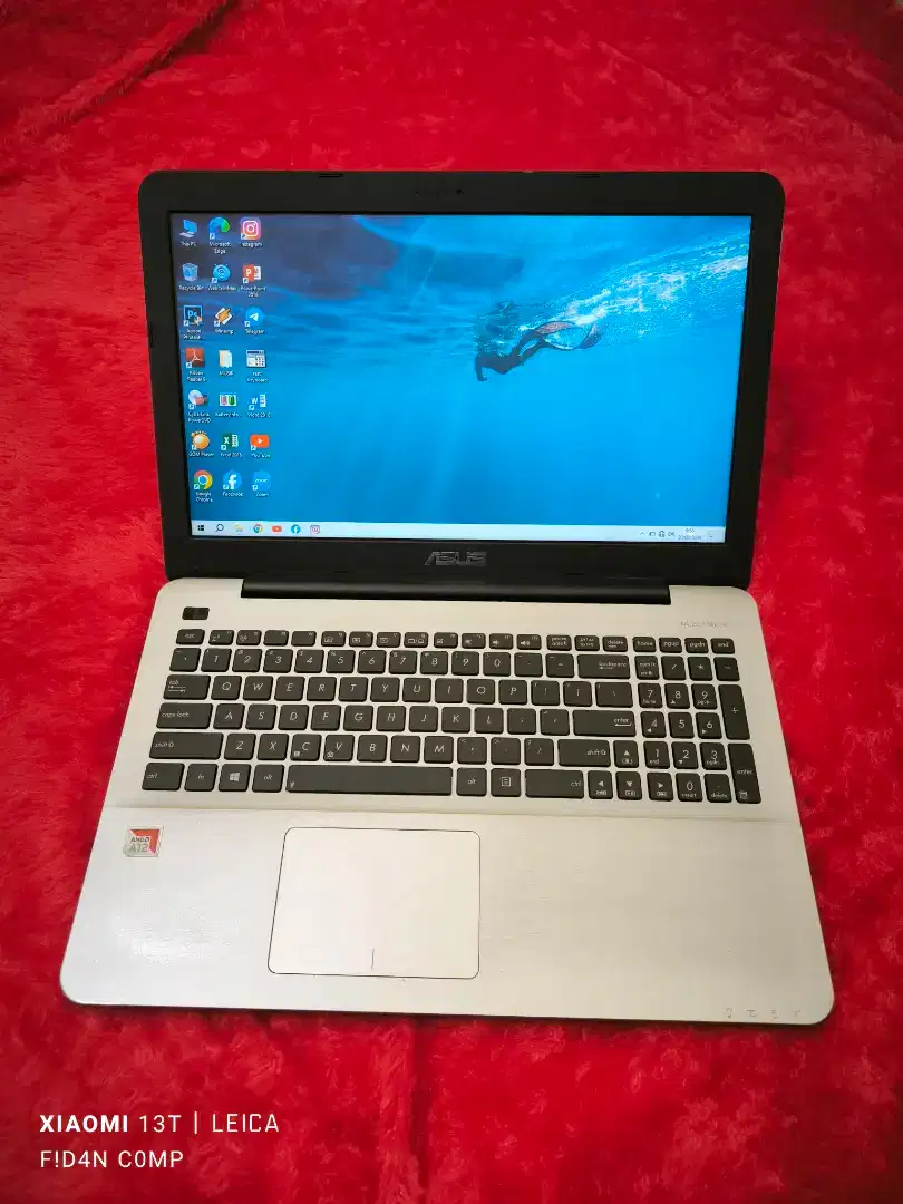 DIJUAL LAPTOP GAMING ASUS SLIM,AMD-A12, RAM 8 GB,HDD 1 TB