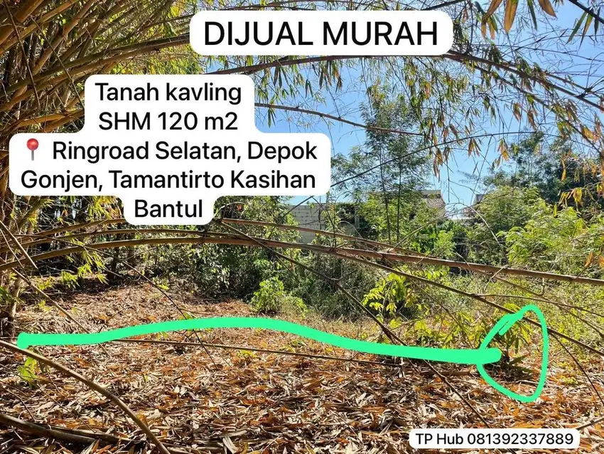 TANAH DIJUAL TANPA PERANTARA 120m2