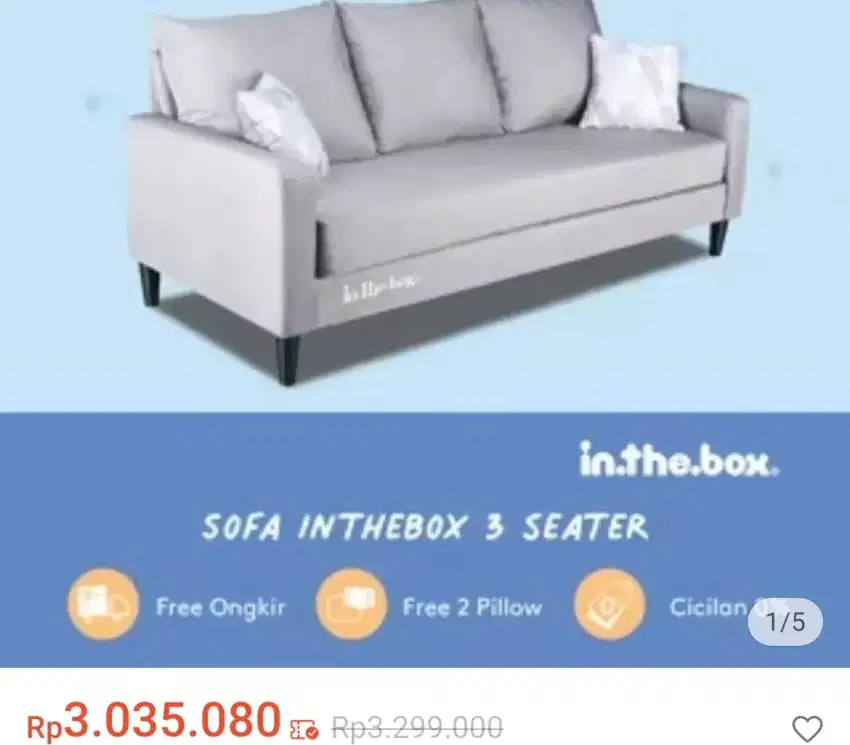 Jual Sofa 3 Seater Merk Inthebox