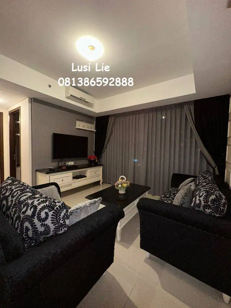 Apartemen st. moritz puri indah 3+1 br private lift furnished mewah