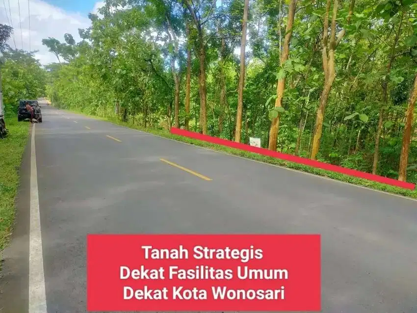 Tanah Murah Mangku Jalan Raya Aspal Pinggir Kota Wonosari