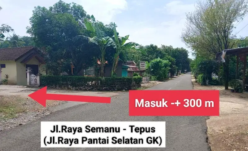 Tanah dijual di Sumberwungu Tepus Gunungkidul murah strategis