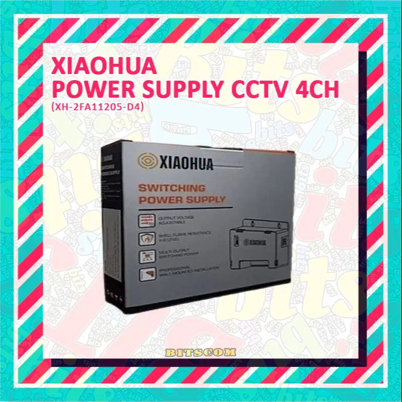 Power Supply Switching CCTV Xiaohua 4CH XH-2FA1205-D4