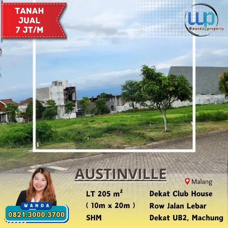 Dijual Cepat Tanah Kavling Luas di Austinville