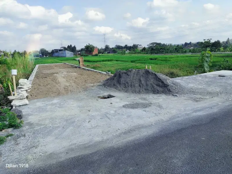 JUAL TANAH PEKARANGAN VIEW SAWAH DEKAT MASJID AGUNG BANTUL