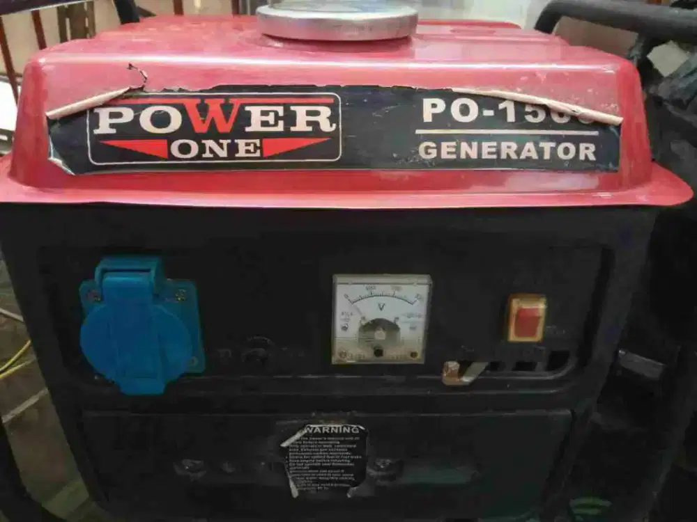 GENSET LENGKAP MEREK POWER ONE 900 WATT, SECOND