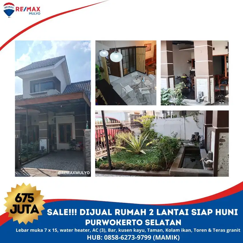 HOT SALE    Rumah Dijual 2 Lantai Siap Huni