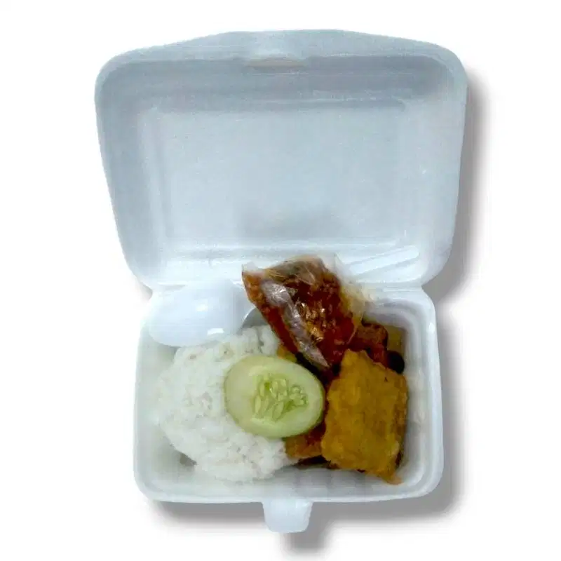 Nasi Tongkol Suwir + Tempe Nasi Lebih Banyak Rp9.000 - Paket Hemat