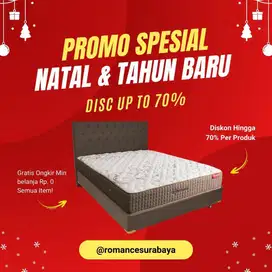 Romance Springbed - Kasur New Ortho One Side 160 x 200 Full Set