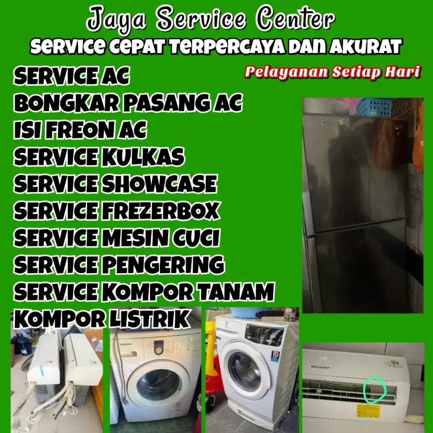 Service Bongkar Pasang AC Servis Mesin Cuci Kulkas Frezer Sambikerep