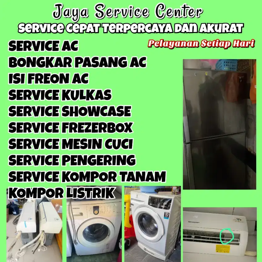 Service AC Kulkas Frezer Servis Mesin Cuci Bongkar AC Pasang AC Benowo