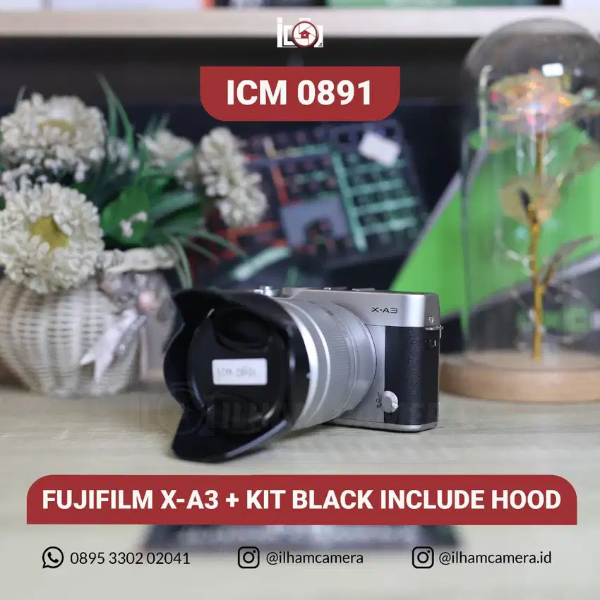 FUJIFILM X-A3 + KIT BLACK INCLUDE HOOD