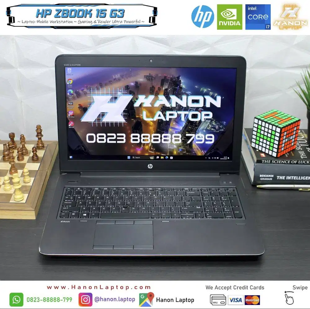 HP Zbook 15 G3 Mobile Workstation Core i7-6820HQ Nvidia Ram 16GB
