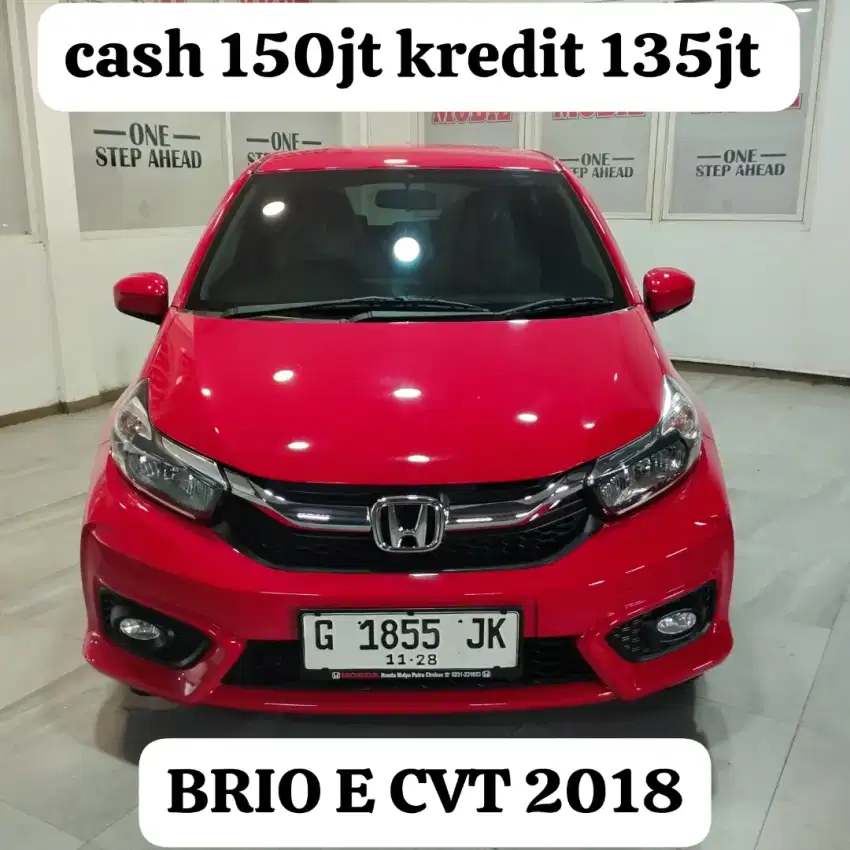 DP 20JT ! HONDA BRIO SATYA E CVT 2018 NOPOL G STNK PANJANG SIAP PAKAI