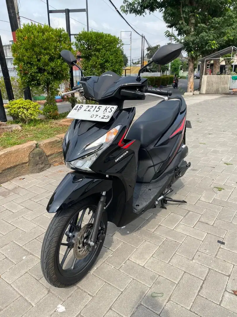 NEW MODEL BEAT 2024 GRES KM 800 Honda CBS BARU Bekas HITAM AB BANTUL