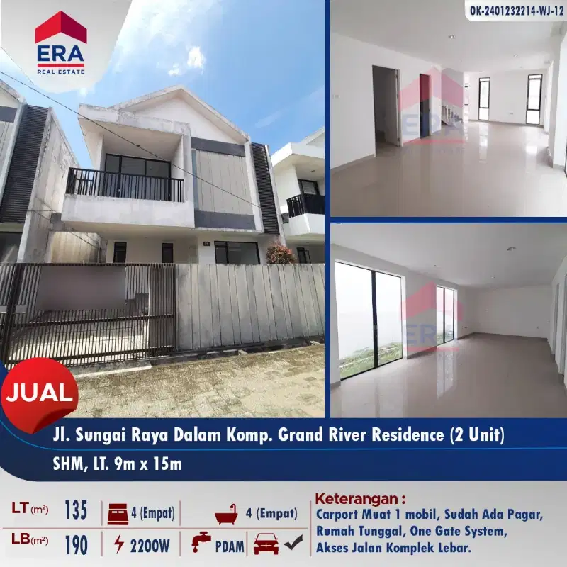 Dijual rumah type 190 di Jl. Serdam, lokasi cocok untuk hunian