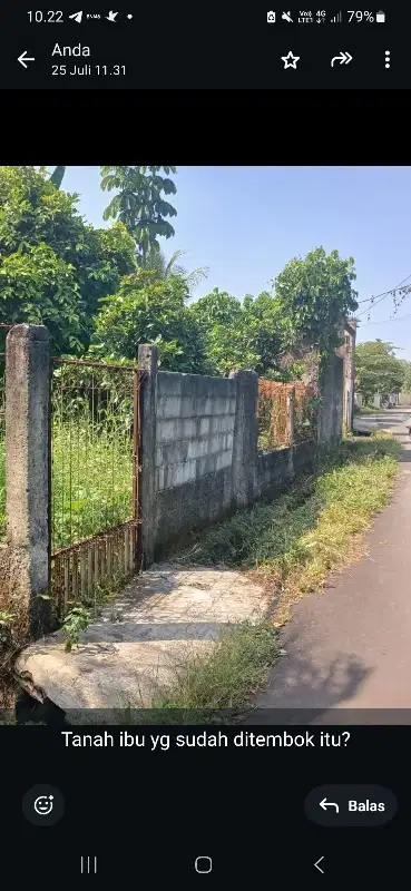 Tanah Kapling di Laladon Cocok utk Bangunan Rumah Tinggal