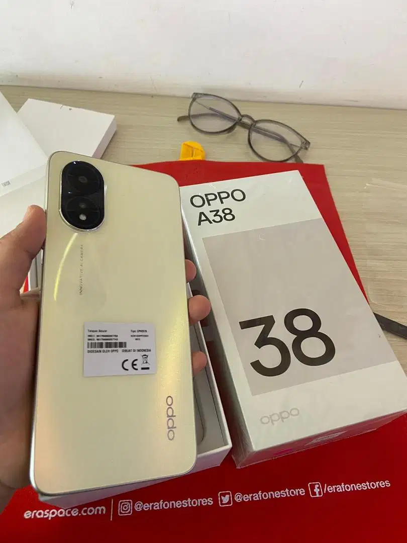 Oppo A38 6/128 Gold dan hitam