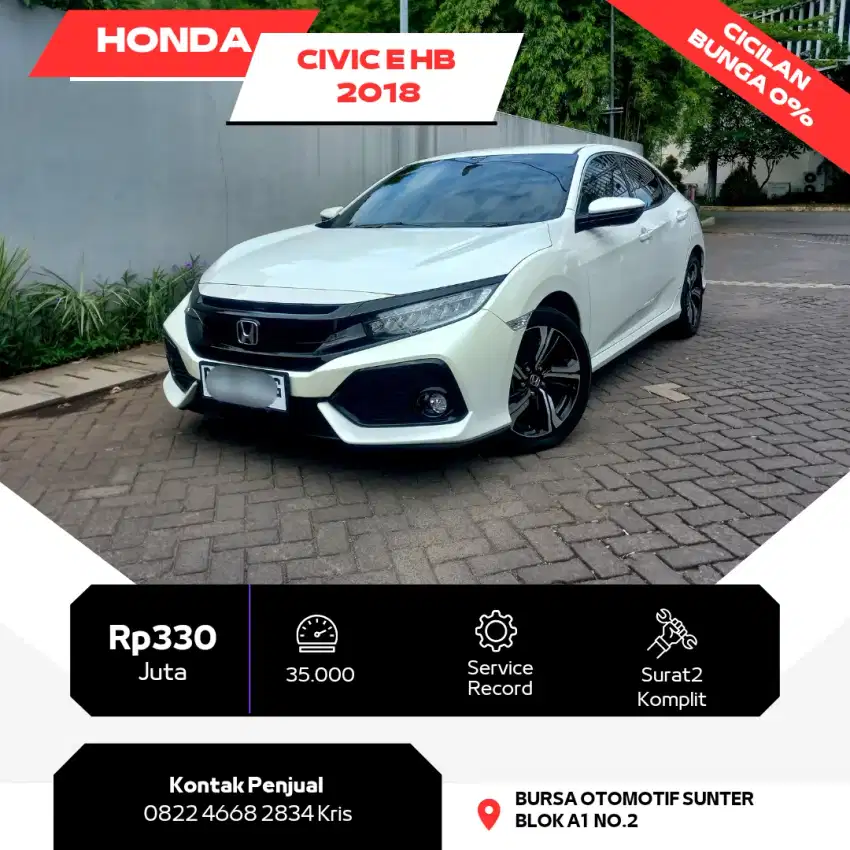 ORISINIL | HONDA CIVIC E HATCHBACK 2018 PAKAI 2019