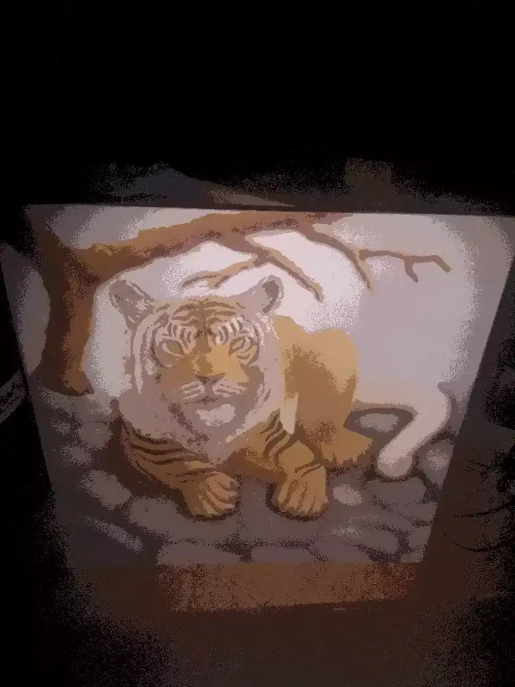 Lukisan minyak ukui 50x50