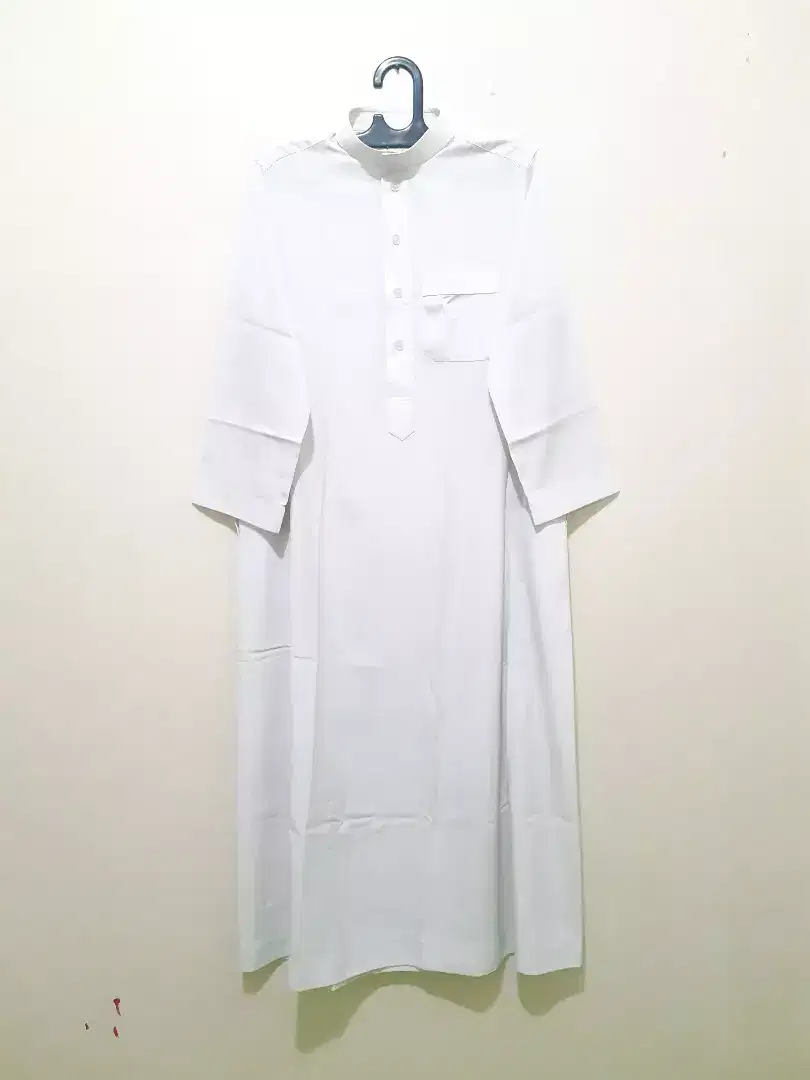 JUBAH PUTIH IMPOR SAUDI RAWAT AL-SAFA SIZE L (56/22)