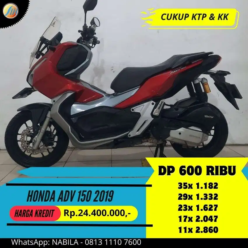 DP 600RIBU ANGSURAN TERJANGKAU Honda ADV 150 CBS 2019