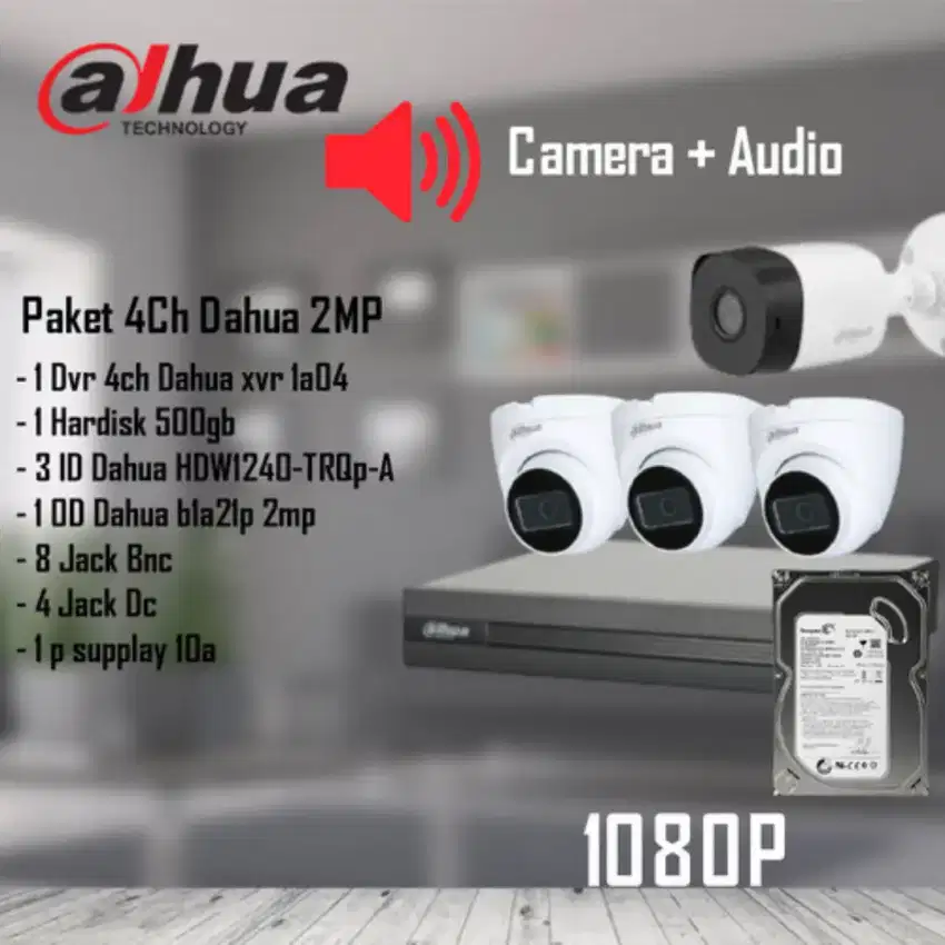 PAKET KAMERA CCTV LENGKAP FULL HD TERBAIK SE INDONESIA