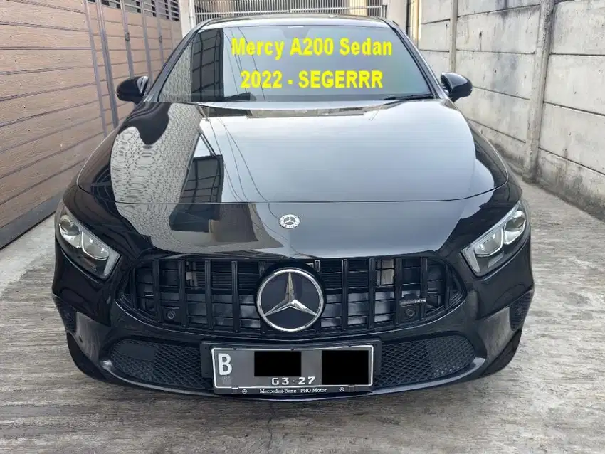 Mercedes Benz Mercy A200 Sedan AMG AVG 2022 Hitam Black Warranty On