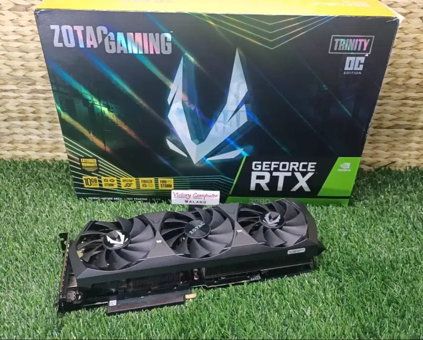 jual VGA Zotac Nvidia RTX3080 10GB Trinity DDR6 segel fullset dimalang