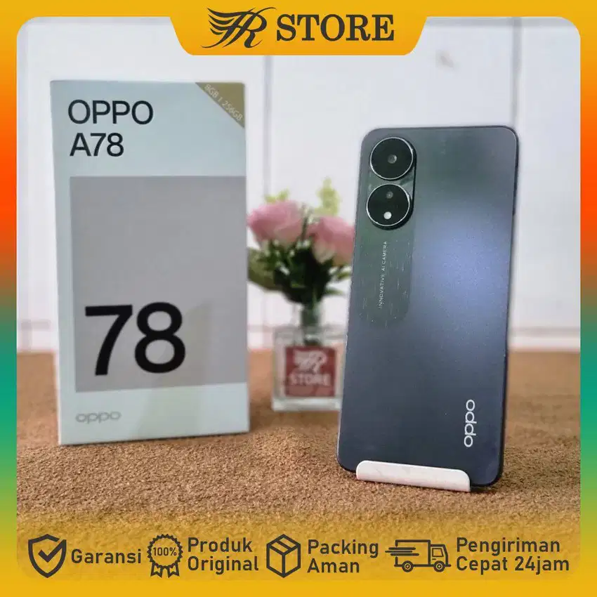 Oppo A78 ram 8/256gb mulus bergaransi