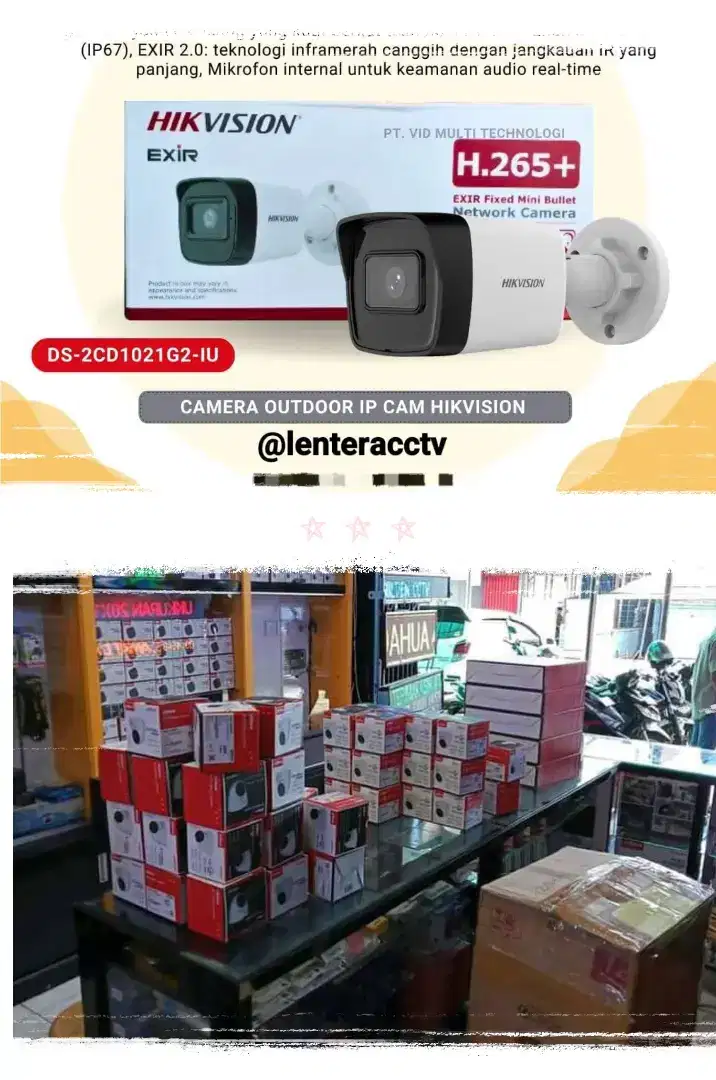 Cctv full HD berikut pemasangan