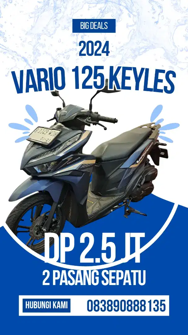 DP 2.5 JT VARIO 125 KEYLESS 2024 , BISA CO DI TOKOPEDIA