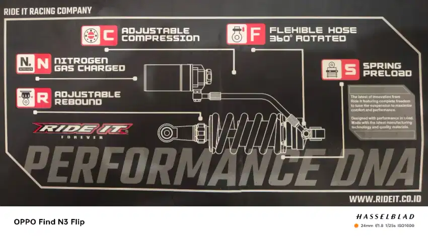 Shock Tabung Pisah Sonic/Supra 150 GTR