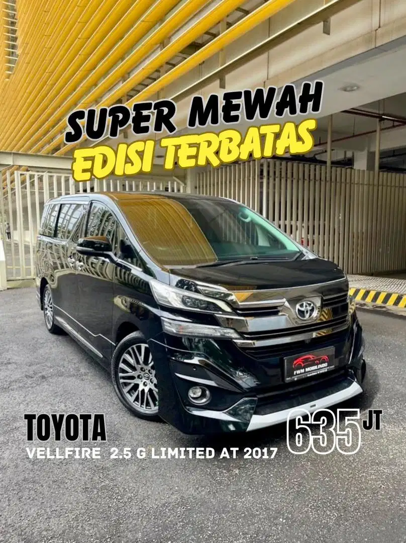 [ Tdp 20 jt] Toyota vellfire 2.5 g Limited AT 2017