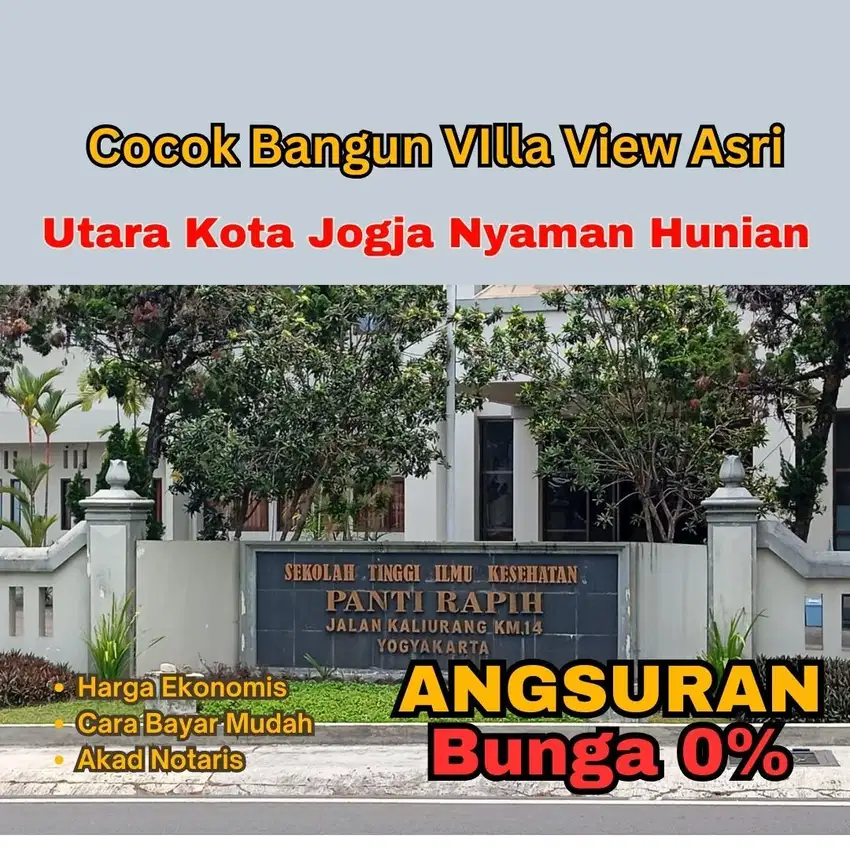 Lahan di Kaliurang untuk Bangun Villa Modern