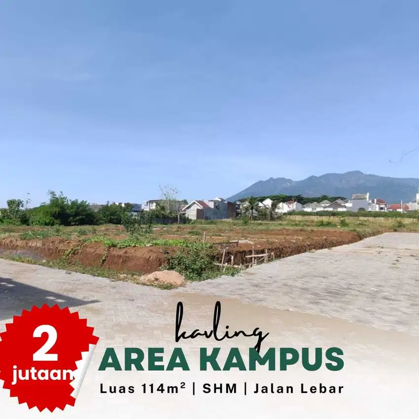 dijual tanah view pegunungan, kawasan perumahan