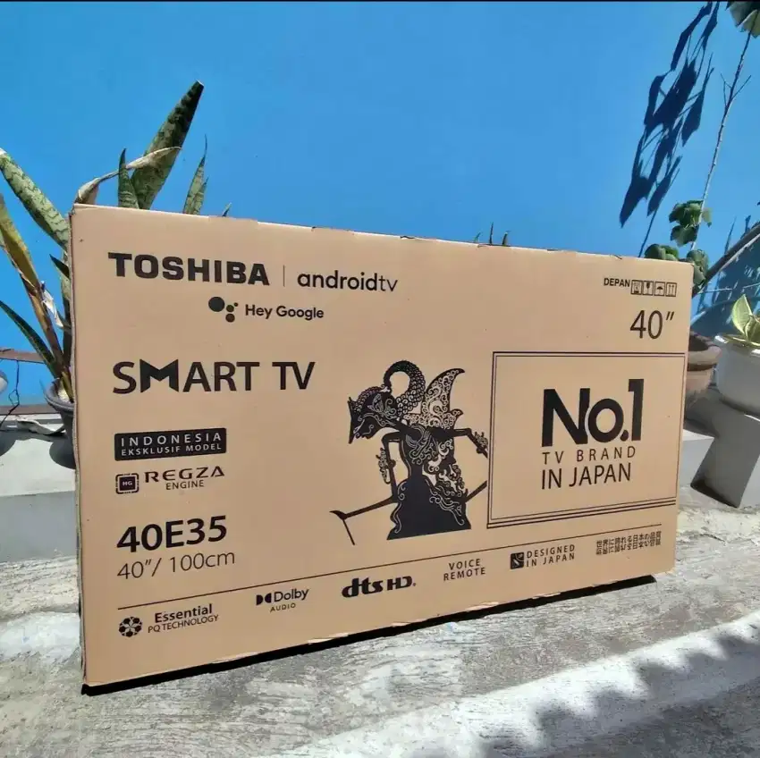 Tv led toshiba 40 android tv baru