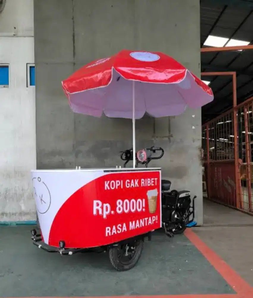 Gerobak + Sepeda Listrik Keliling Berkualitas Anti Air