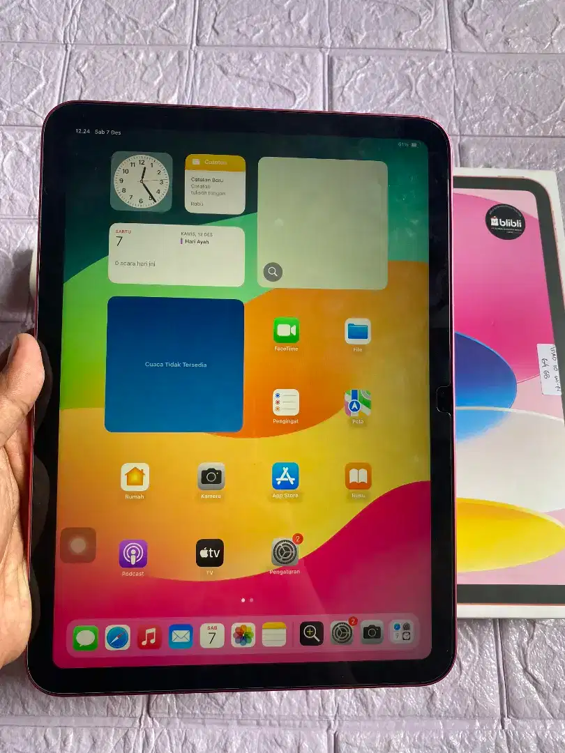 Apple Ipad Gen 10 64gb Resmi Ibox Lengkap MuLus Garansi Bisa TT