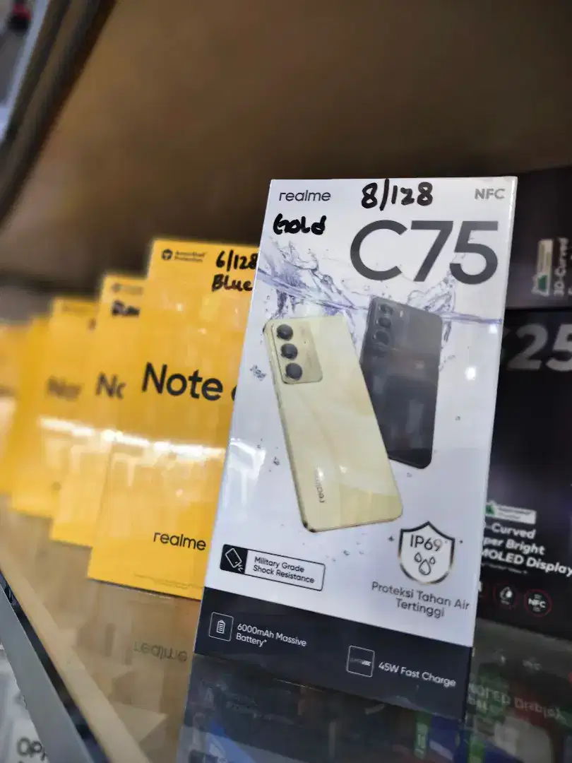 Realme c75 IP 69 new garansi resmi 1 tahun tahan benturan dan air