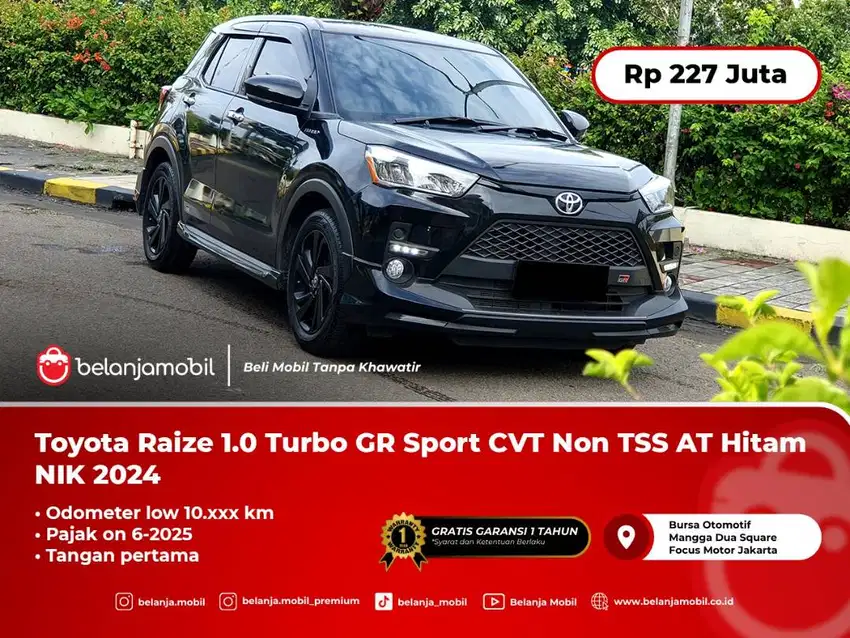 [ LOW KM ] Toyota Raize 1.0 Turbo GR Sport Non TSS AT 2024 Non 2023