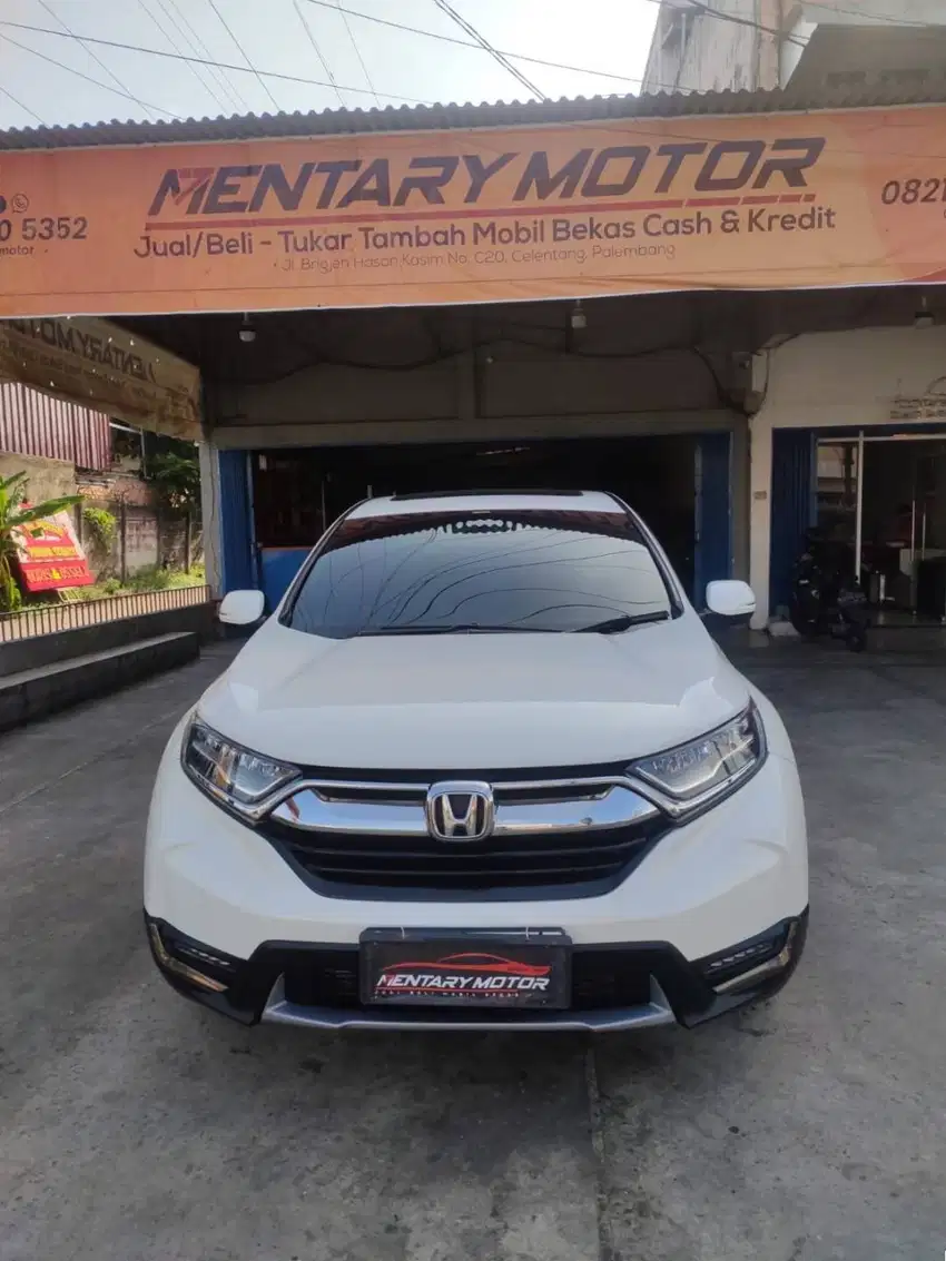 Honda CRV Turbo TC Prestige 1.5 CVT 2017 Automatic CR-V Putih Bagus OK