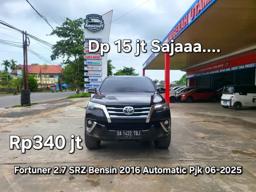 Dp15jt Fortuner SRZ 2016 Automatic Pjk06-2025 Plat Banjar