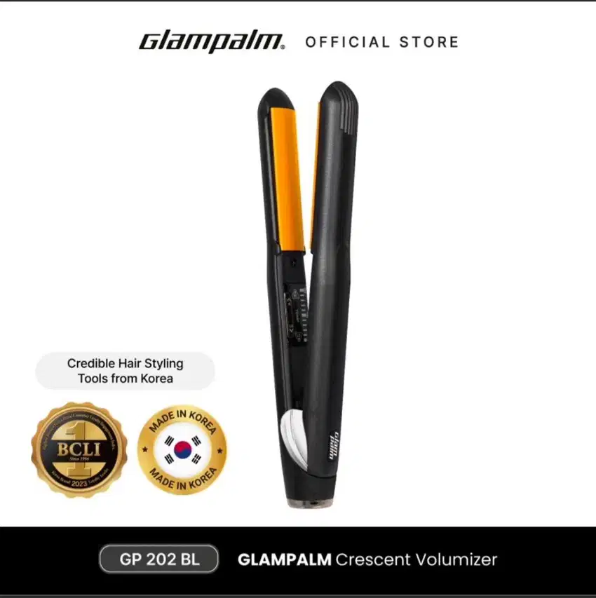 Glampalm GP 202BL-Catokan Rambut Crescent Volumizer| Free Pouch | NEW